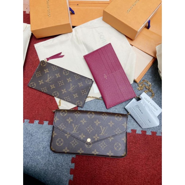 ❌ Lv FELICIE POCHETE SPSLNHÌN HOA ĐỐI XỨNG LÀ BIẾT HÀNG XỊN HAY DỎM NHAA