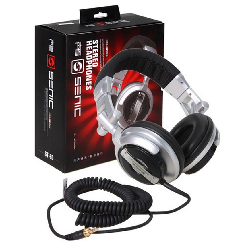 k89 Tai nghe chuyên DJ Senic ST80 - super Bass (Bạc) 1 | BigBuy360 - bigbuy360.vn