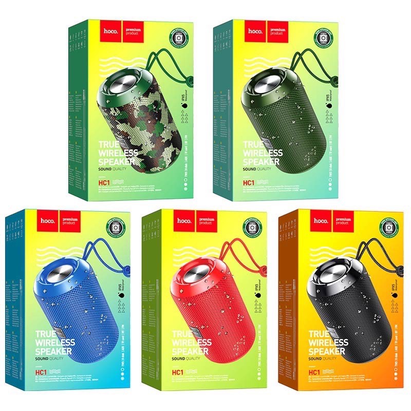 Hoco HC1 Loa không dây âm thanh tuyệt vời, BT V5.0, với pin 1200mAh, cho 4 giờ nghe nhạc