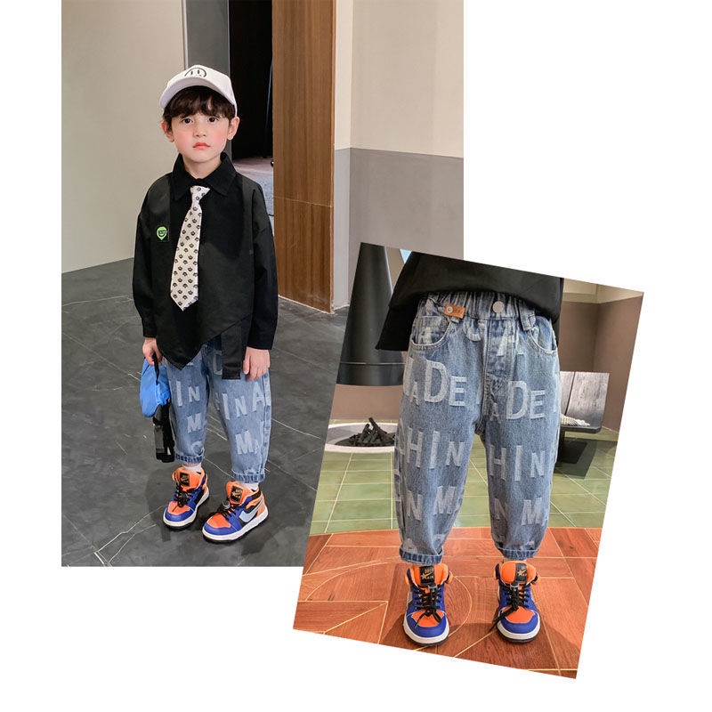 Quần Jeans form rộng thời trang năng động cho bé trai