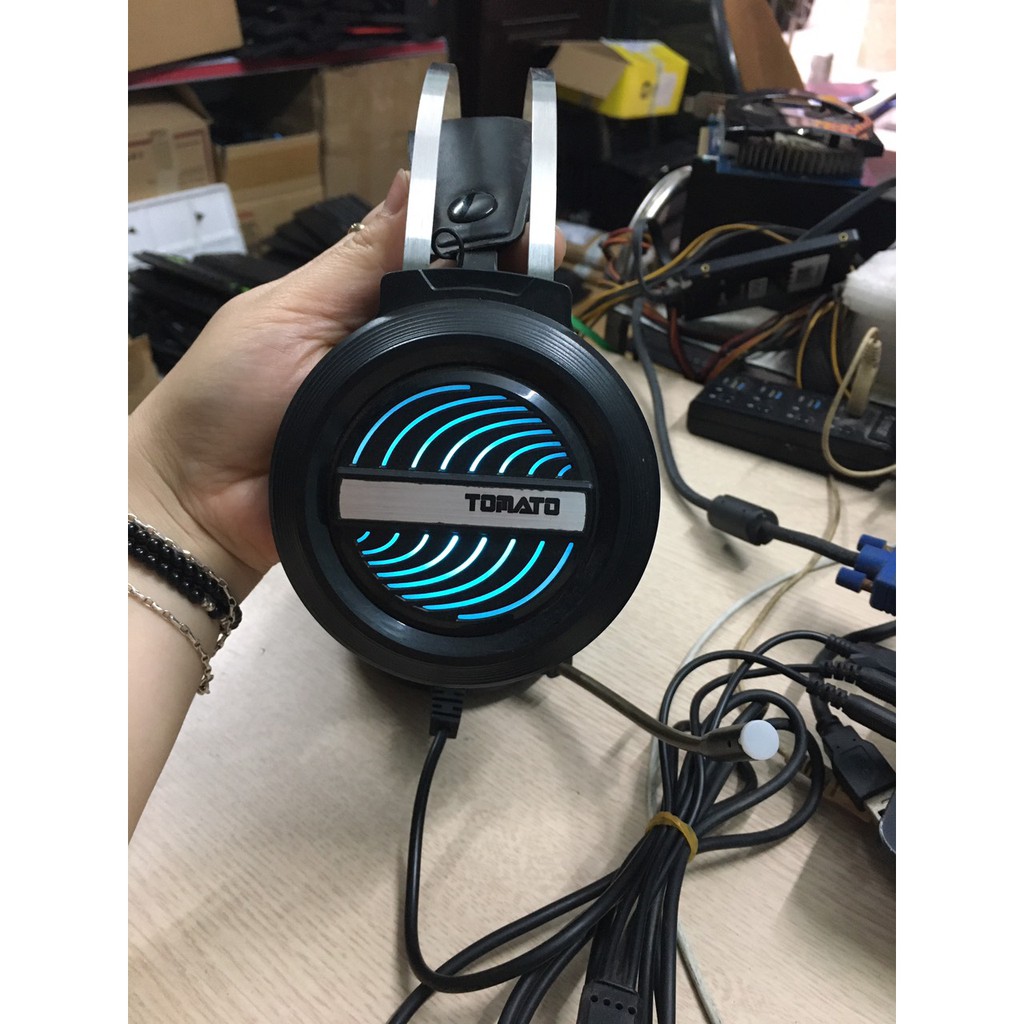 Tai nghe Gaming V2000, Gnet H99 ,Xiberia V15,Zidli _Tai nghe Chơi Game đèn led hàng thanh lý đang sử dụng tốt | BigBuy360 - bigbuy360.vn