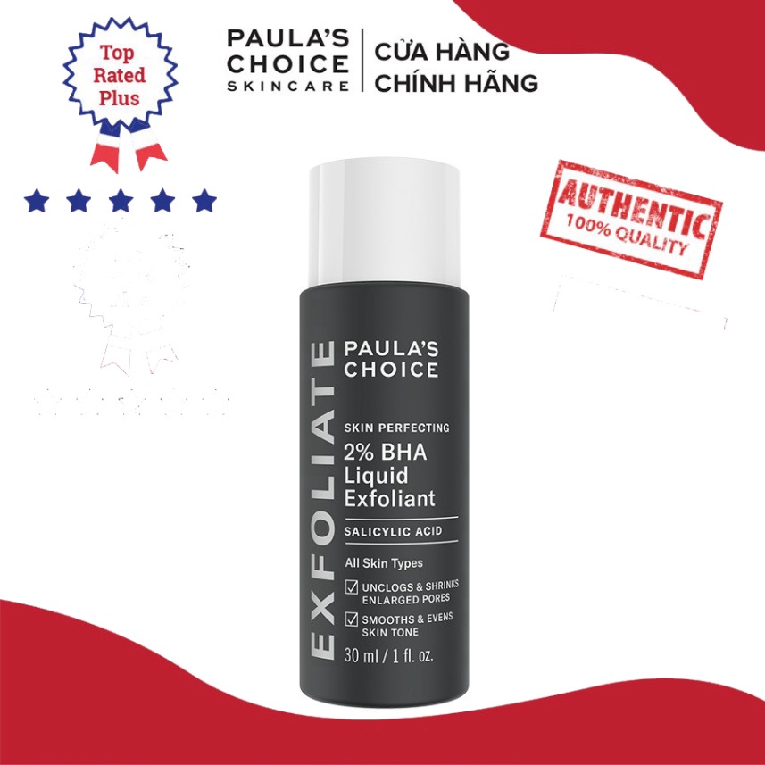 Dung dịch loại bỏ tế bào chết Paula's Choice 2% BHA 30ml Mã 2016