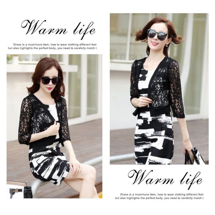 Áo khoác ren nhẹ phong cách