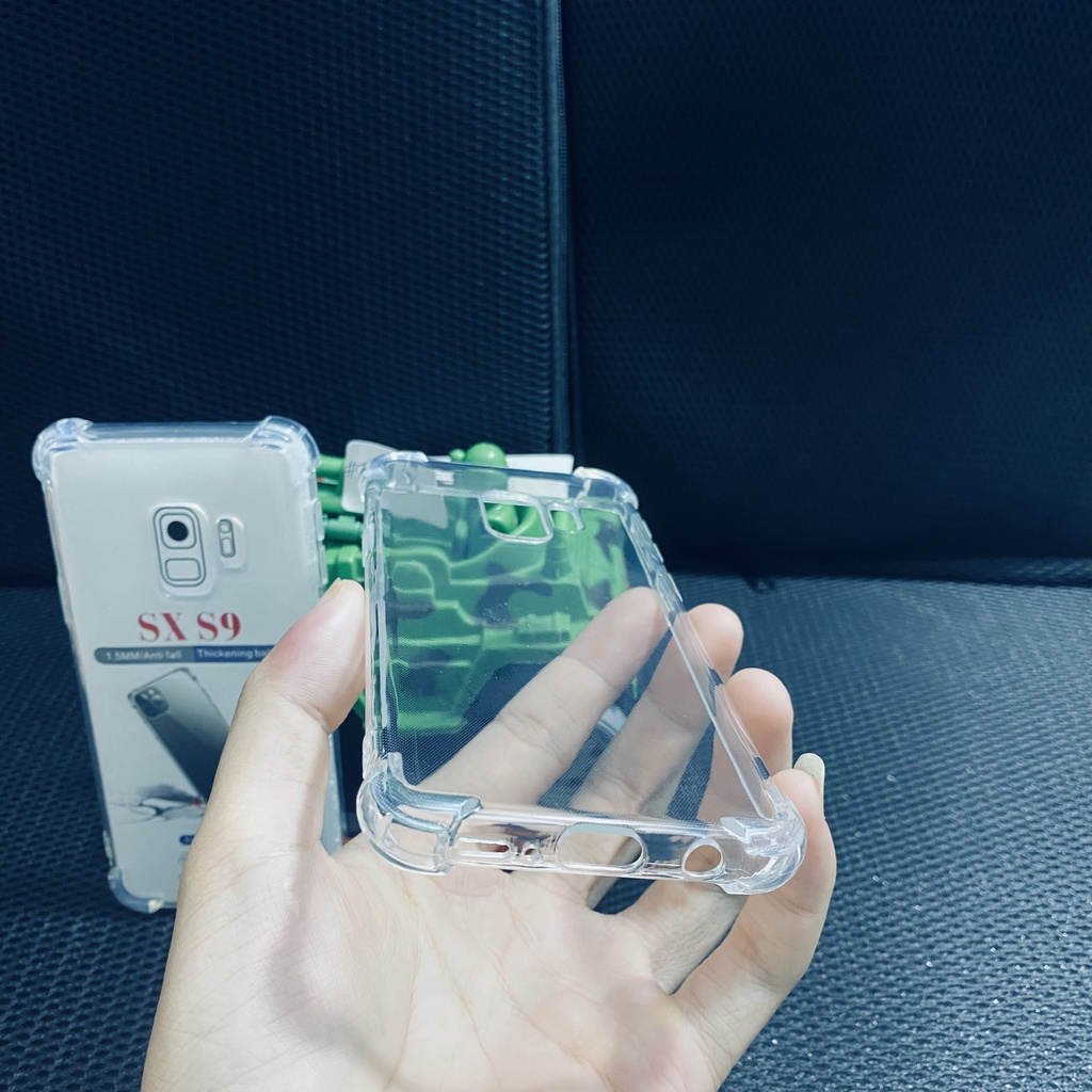 Ốp lưng chống sốc Samsung Galaxy S9 loại dày cao cấp trong suốt bo 4 góc chống va đập