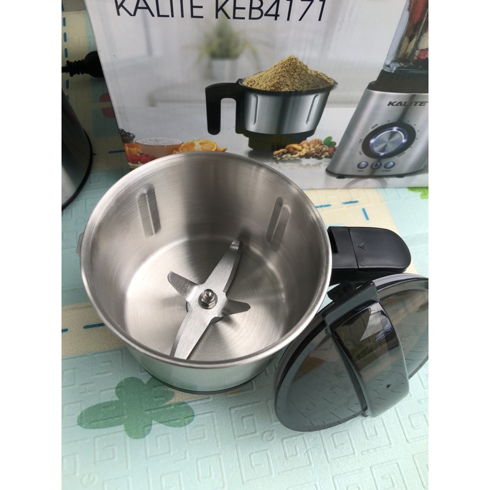 Máy xay sinh tố Kalite 4171 Bảo hành chính hãng 2 năm, Tặng kèm một cối xay đồ khô, Thuộc dòng máy xay đứng dầu Việt Nam