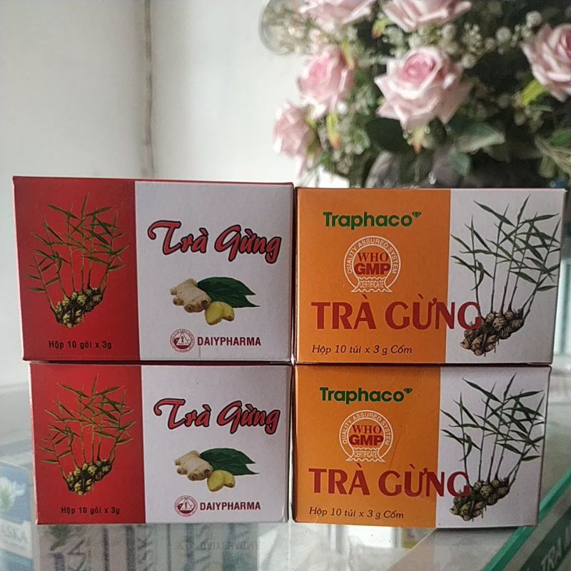 Combo 2Hộp Cốm Trà gừng Traphaco- Đại Y đầy hơi chướng bụng mất máu