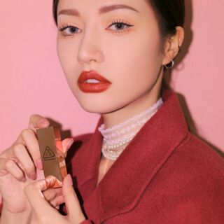 💋Son 3CE 228 Đỏ Đất (3 mầu mới) Cam Kết Chuẩn Auth