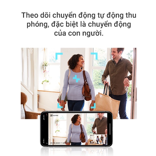 Camera WI-FI EZVIZ C6W,Trong Nhà ,4MP ,Đàm Thoại 2 Chiều,Tự Động Thu Phóng Chuyển Động