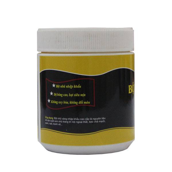 Bột nhũ vàng 24K (Đức）-500g dùng pha nhũ vẽ gốc nước hoặc gốc dầu, màu ánh đẹp như dát vàng