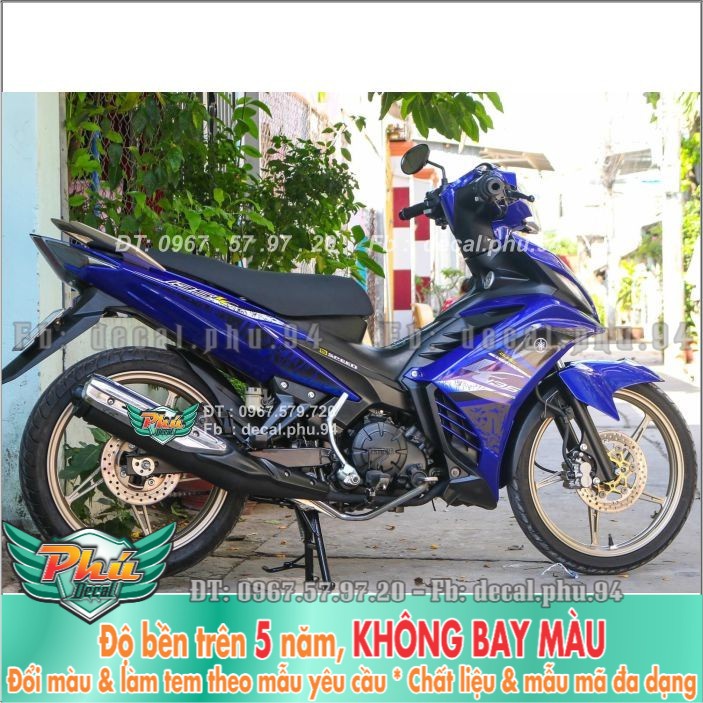 Tem rời Exciter 135 Lc xanh đen (H) -1
