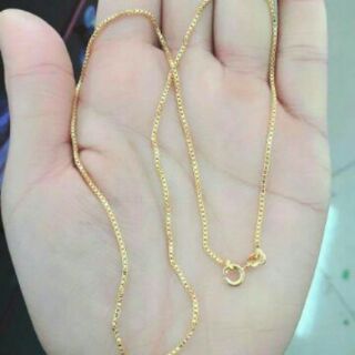 Dây chuyền bạc ý mạ vàng non