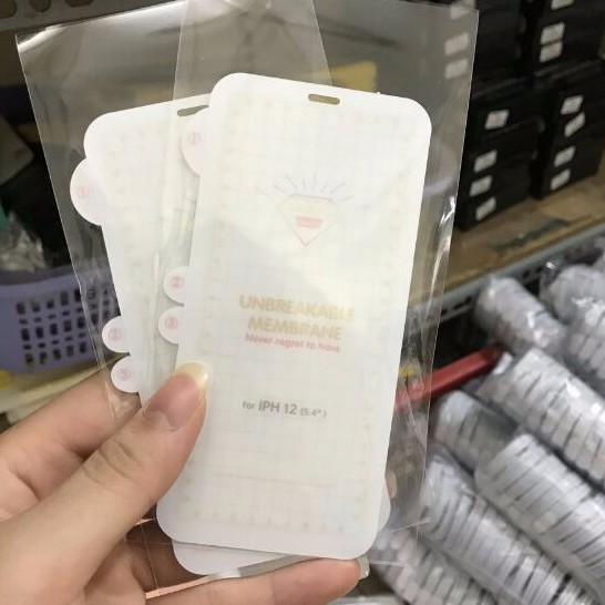 Bộ dán PPF 2 mặt cho iPhone 12 Mini/ 12/ 12 Pro/ 12 Pro Max Full màn hình, viền và lưng máy siêu tốt ( Trong bóng