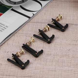 4pcs 4/4-3/4 Plated Iron Violin Fine Tuners Spinner Adjuster Strings Hooks
