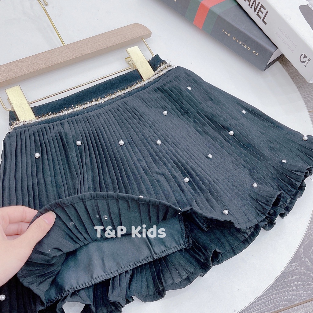 Chân váy cho bé gái, quần giả váy xòe xếp li phong cách hàn quốc cho bé Xu Xu Kids
