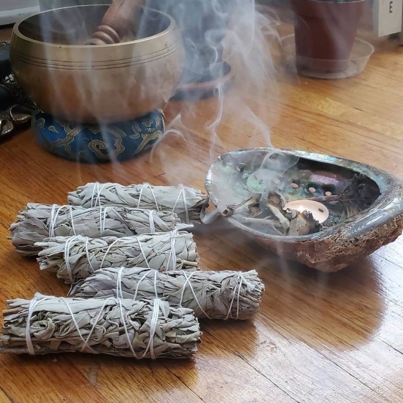 Cây Xô Thơm Trắng- White Sage - thanh tẩy- xông nhà- Yinyang shop