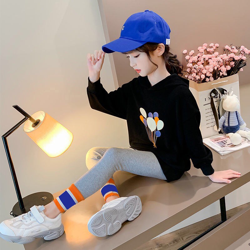 Bộ Áo Sweater + Quần Legging Ôm Sát Cho Bé Gái