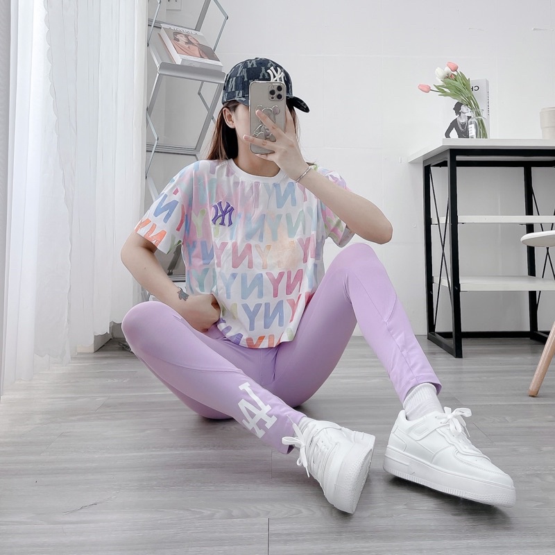 (Hàng xuất xịn) Áo crtop trắng in hoạ tiết 7 màu