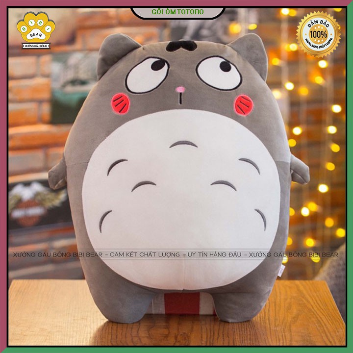 ❤️Sale Khủng❤️ Gấu bông gối ôm totoro chất liệu vải nhung cao cấp -Thú nhồi bông sang trọng