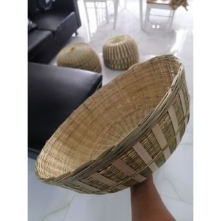 Lồng bàn tre Sanha đan sọc 50 cm