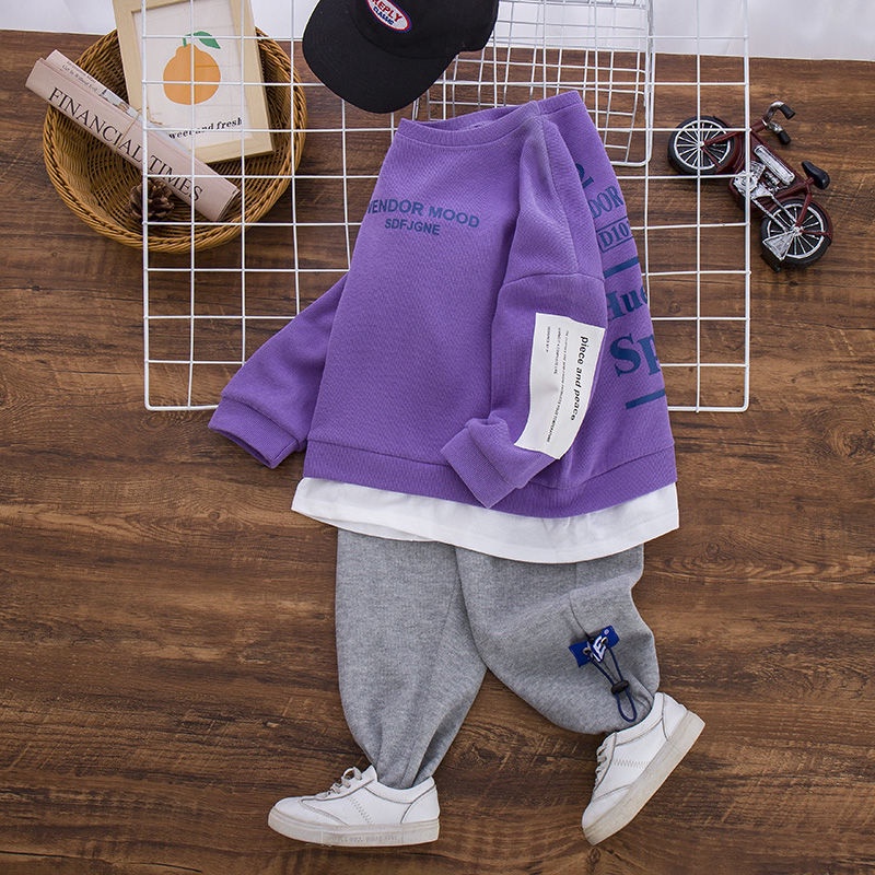 Bộ Đồ Thể Thao Thời Trang Mùa Thu 2022 Giản Dị Dành Cho Bé Trai