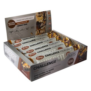 Thanh năng lượng Ngũ cốc Yến mạch & Hạt  – Hộp 6 thanh SUPERFIT Chocolate Energy Bar 270gr