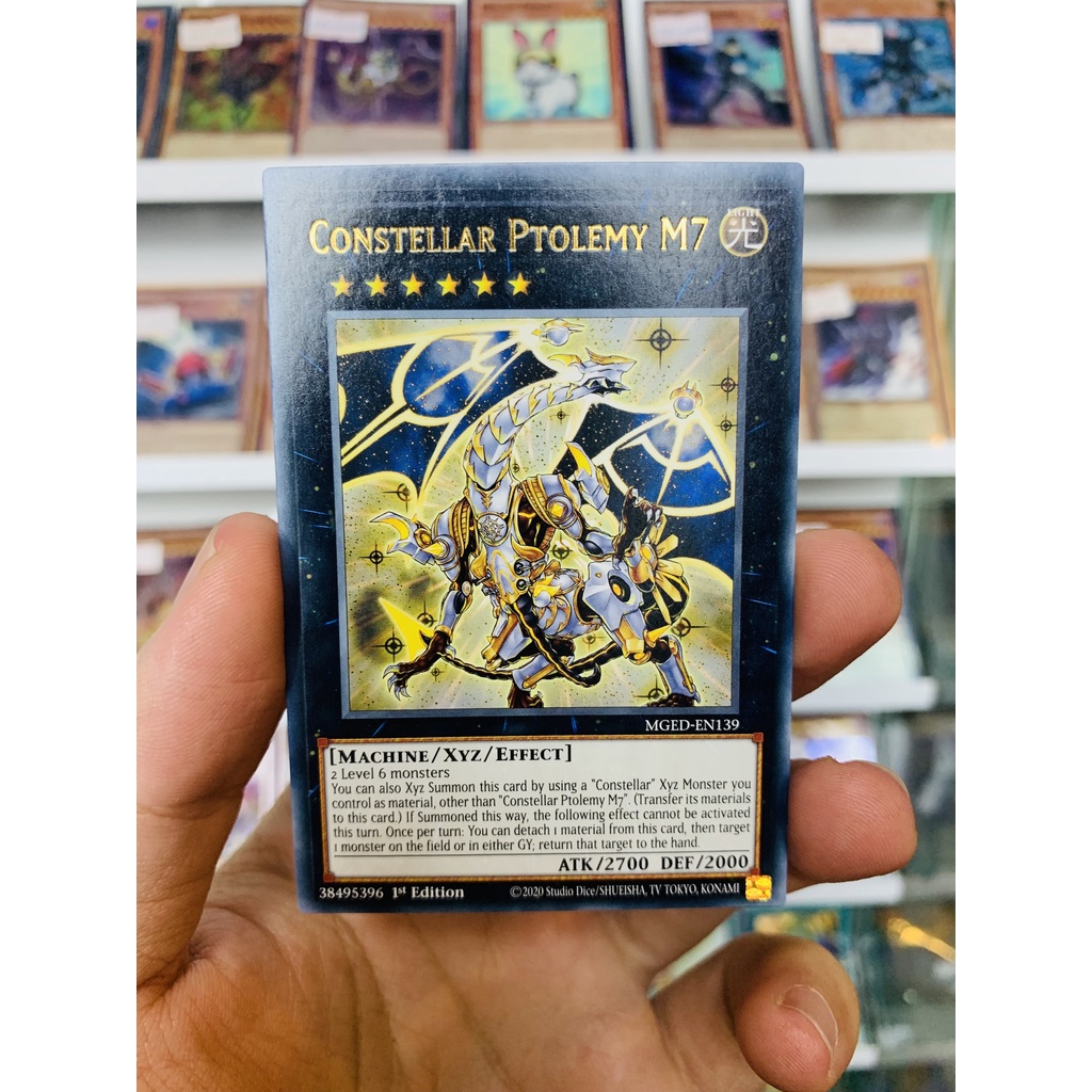 Thẻ Bài Lẻ YugiOh! Mã MGED-EN139 - Constellar Ptolemy M7 - Gold-Letter Rare - 1st Edition