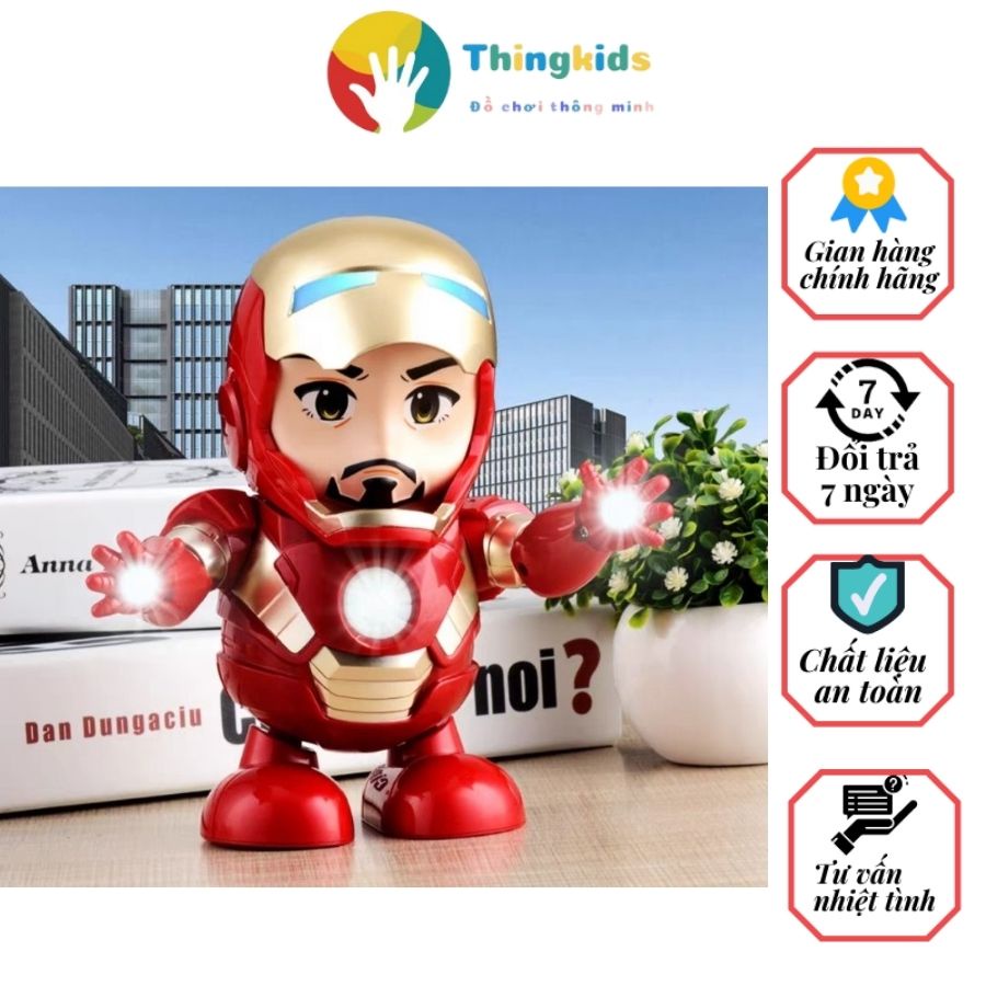 Đồ chơi robot iron man nhảy múa làm quà tặng cho con