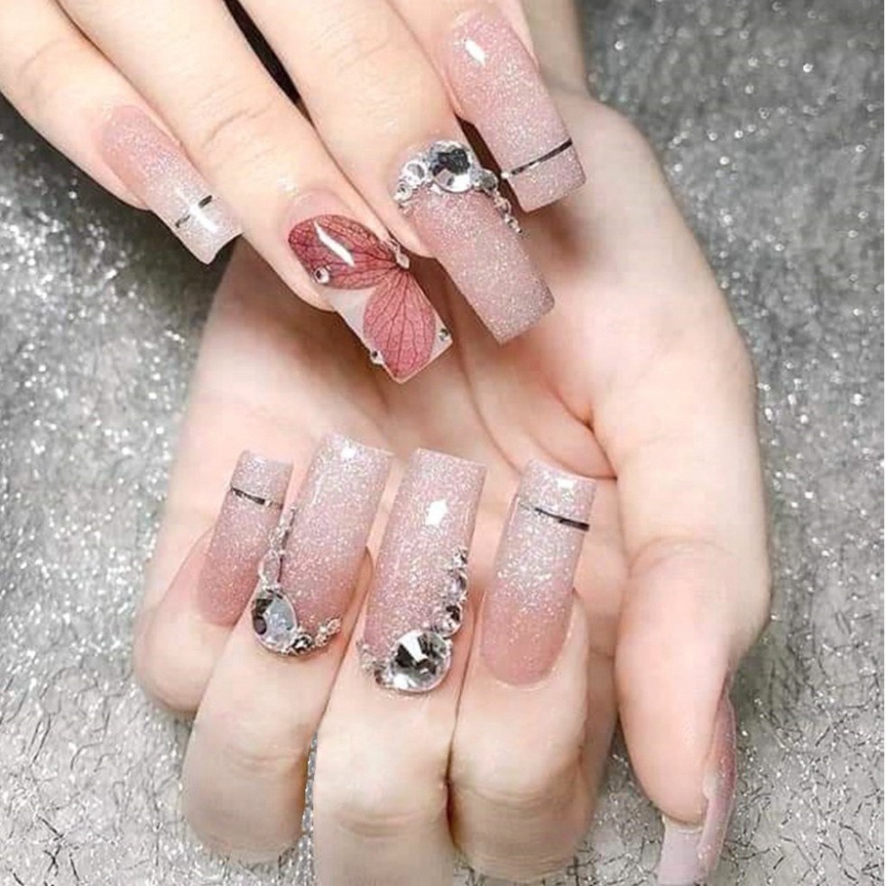 Hoa khô trang trí móng tay - Set 7 màu hoa khô nail, cánh hoa to và mỏng đắp ẩn theo phong cách Hàn Nhật X82