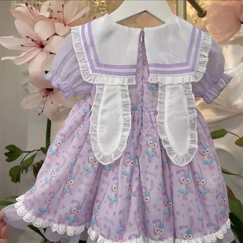 Đầm Công Chúa Lolita Thời Trang Mùa Hè Phương Tây Cho Bé Gái