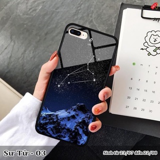 <Hot 2021> Ốp lưng kính 3D iPhone 7 Plus/ 8 Plus cung hoàng đạo