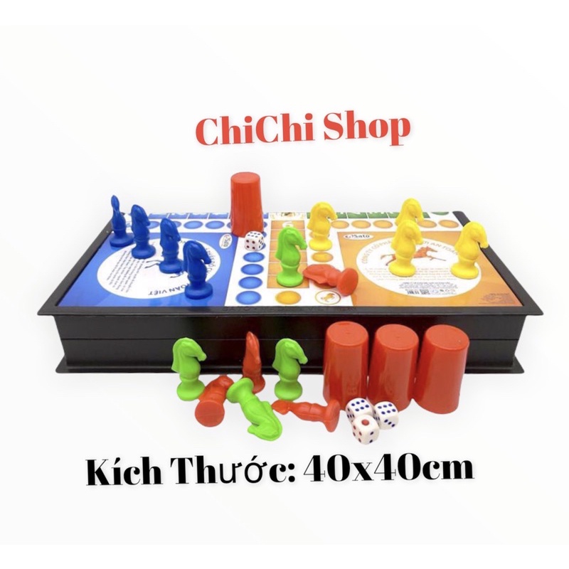 Đồ Chơi Board Game Gia Đình Vui Nhộn, Bộ Cờ Cá Ngựa Loại Lớn Hàng Việt Nam