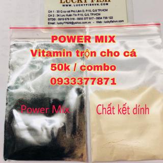 Combo power mix trộn tôm, tim bò cho cá