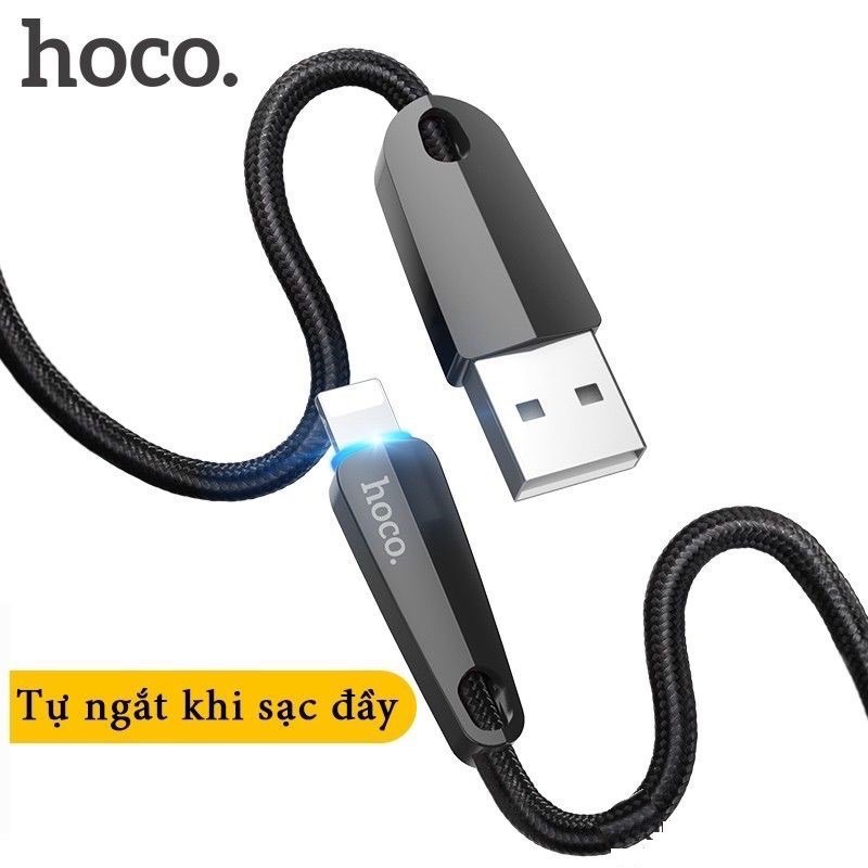 ✔HÀNG CHÍNH HÃNG ✔Cáp sạc nhanh Hoco U35 Lightning tự ngắt cho Iphone 7/8/7plus/8plus/iPhone X/xs/xsmax/iPad-dài 1m2