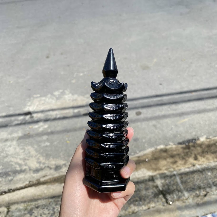 tháp văn xương 9 tầng Obisidian đen