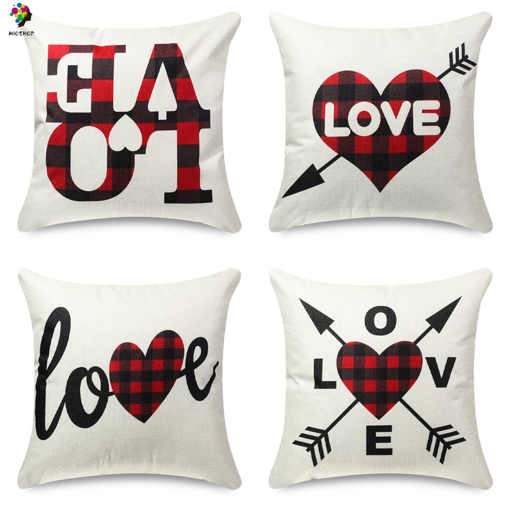 Vỏ Gối In Hình Trái Tim Lãng Mạn Cho Ngày Valentine
