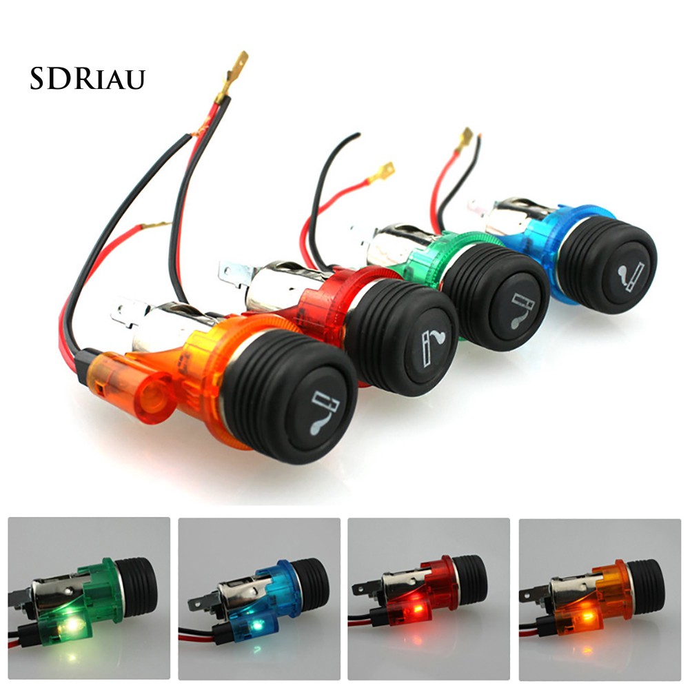 Bộ đầu cắm sạc nguồn 12V 120W kiêm bật lửa dành cho xe hơi