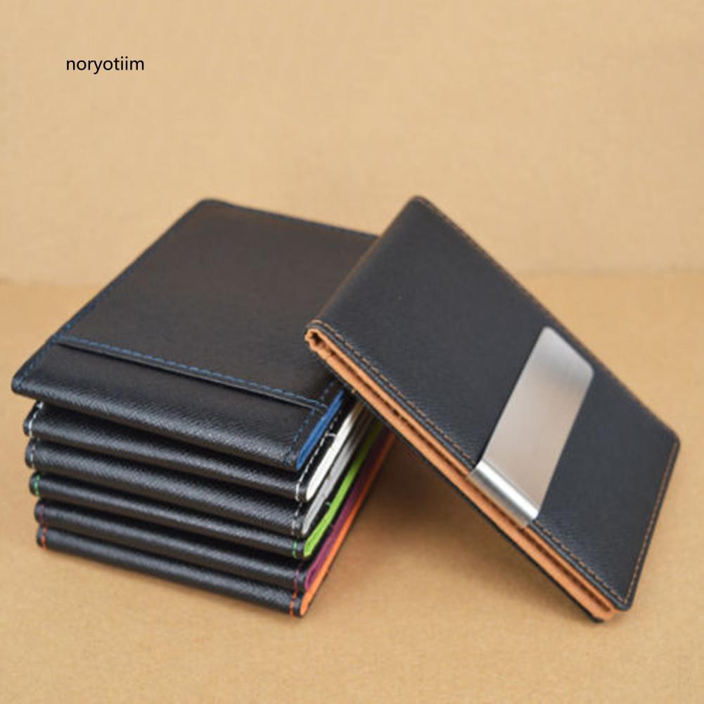 Ví da kiểu mỏng giữ thẻ tín dụng , giấy tờ cho nam