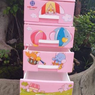 Tủ nhựa Việt nhật mini 4 tầng