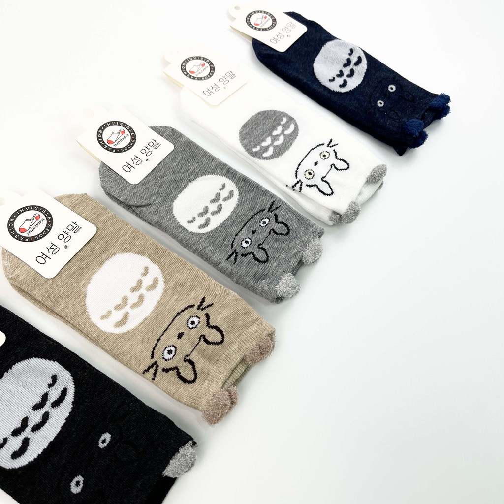 [Set 5 Đôi] Tất Nữ Cổ Ngắn Tai Gấu Phong Cách Hàn Quốc, Vớ Nữ Cổ Thấp Dễ Thương Nhiều Màu - LISU-TAIGAU-01