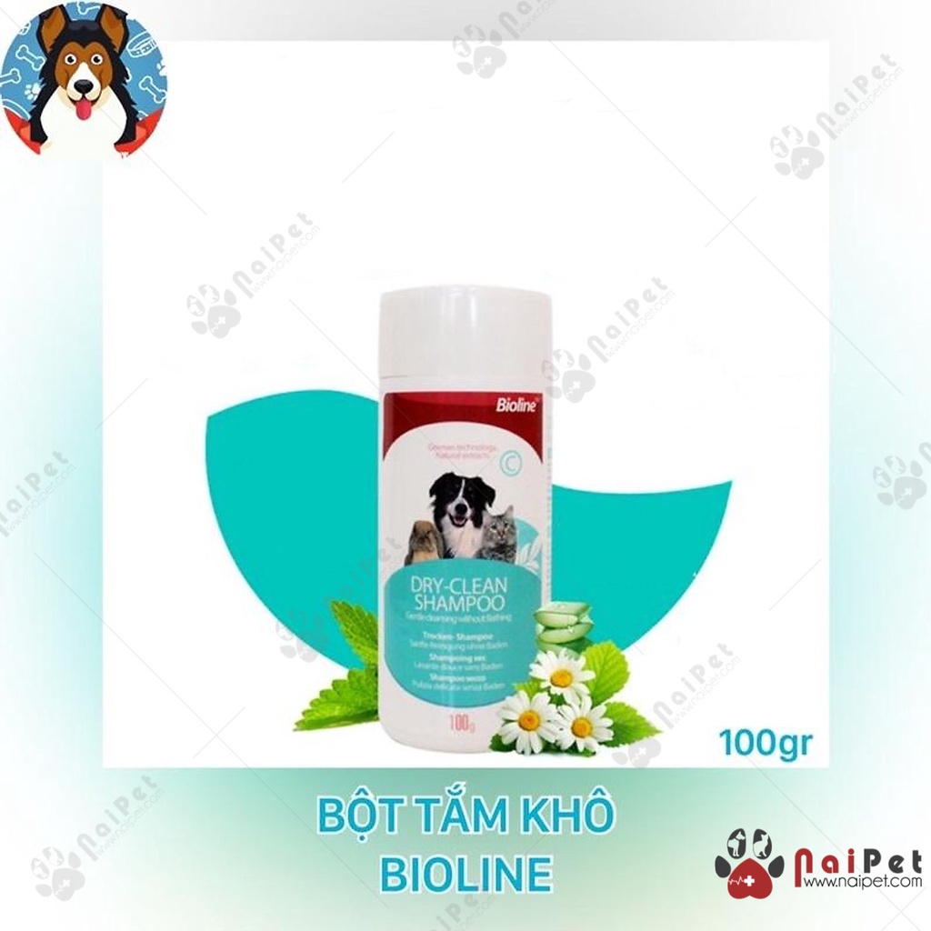 Phấn Tắm Khô Dry-Clean Shampoo Bioline 100g