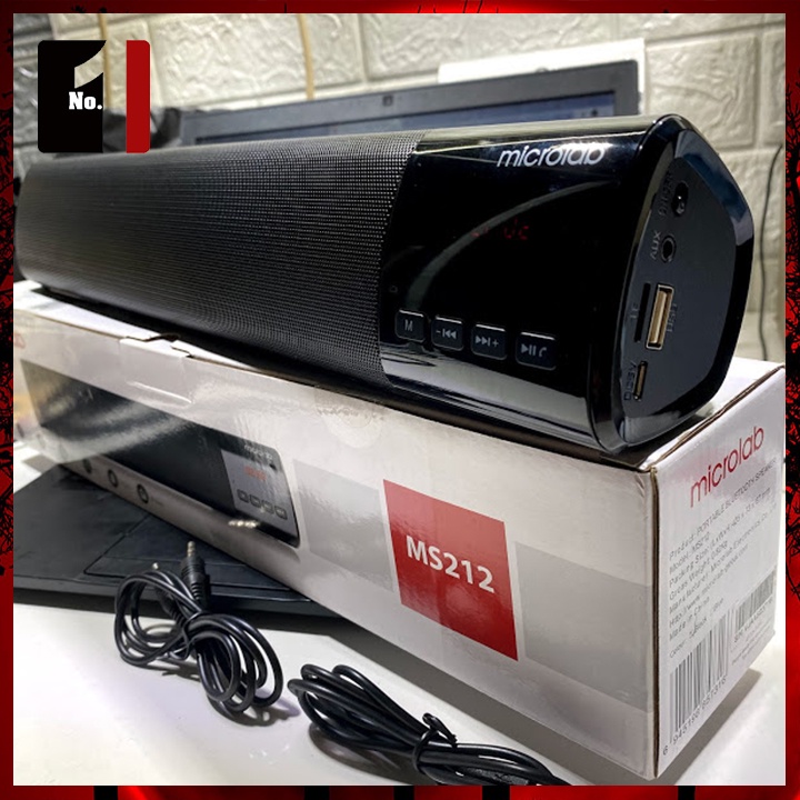 Loa Thanh Máy Vi Tính Chính Hãng Bluetooth Để Bàn 2.0 MICROLAB MS212 Loa Laptop Pc Có Dây