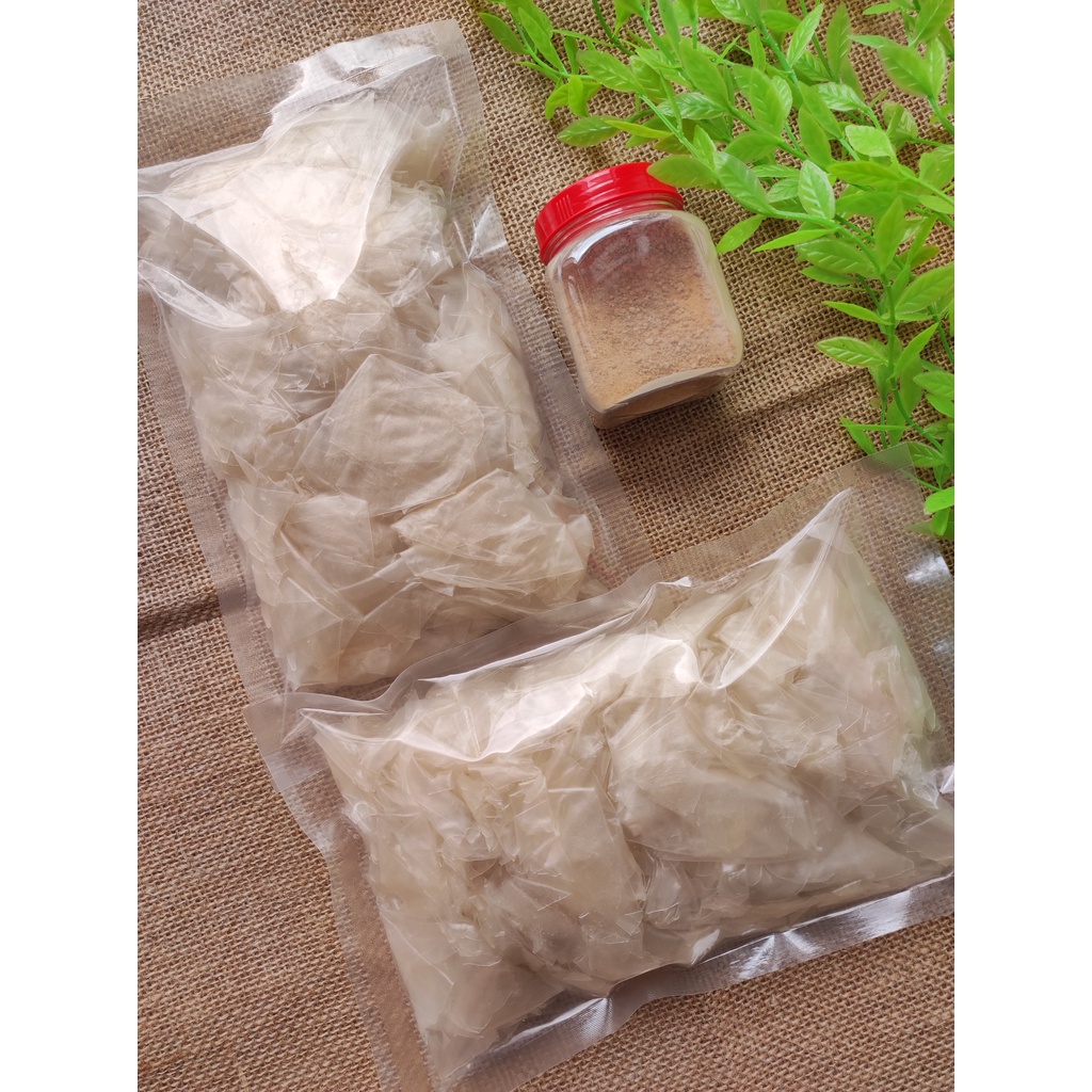 Combo 1kg bánh tráng phơi sương rìa ủ bơ + hủ muối nhuyễn | Có 2 phân loại là muối nhuyễn chay và muối nhuyễn tôm