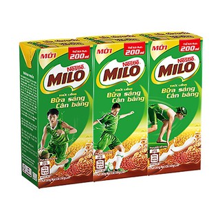 Thùng Milo bữa sáng 195ml