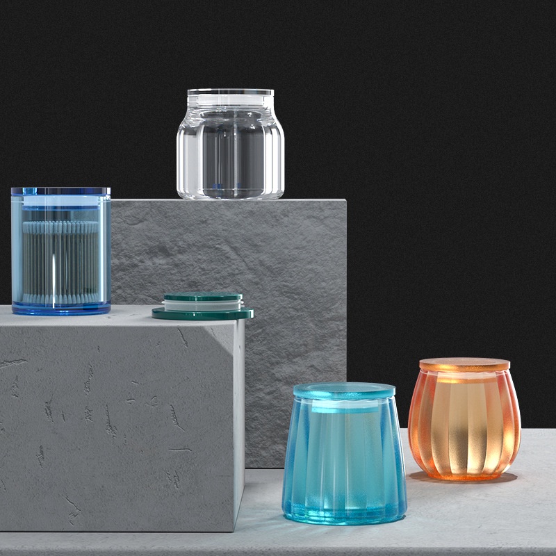 Tự làm chai silicone Hộp lưu trữ khuôn nhỏ giọt Chai niêm phong Chai kín Khuôn có sọc Hình trụ kín