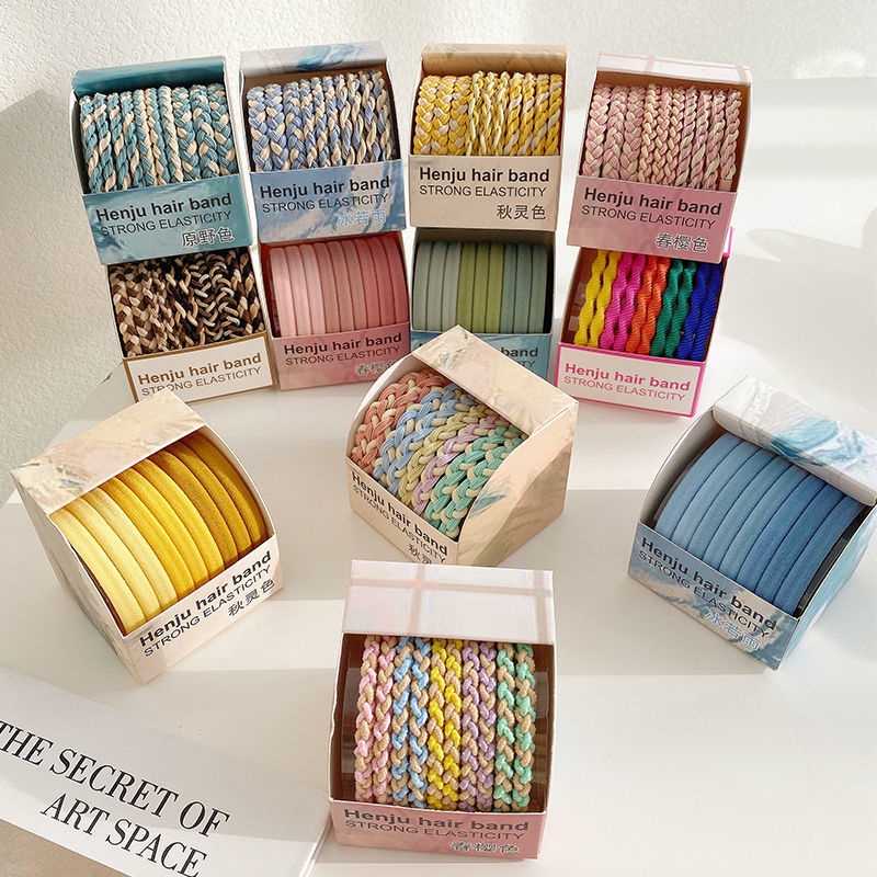 Dây Buộc Tóc Cao Su Co Giãn Tốt Phong Cách Hàn Quốc 2022 Thời Trang Cho Nữ Ốp