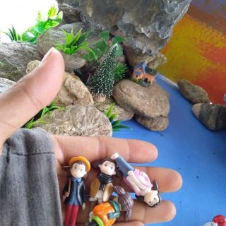 Tượng bé gái trang trí mô hình, tiểu cảnh