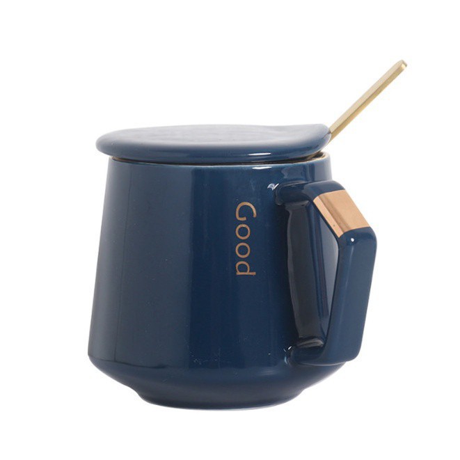 Ly Cốc Sứ Cafe 400ML Hiện Đại Hello Good- Ly Cốc Văn Phòng, Học Sinh, Quà Tặng Bạn Bè