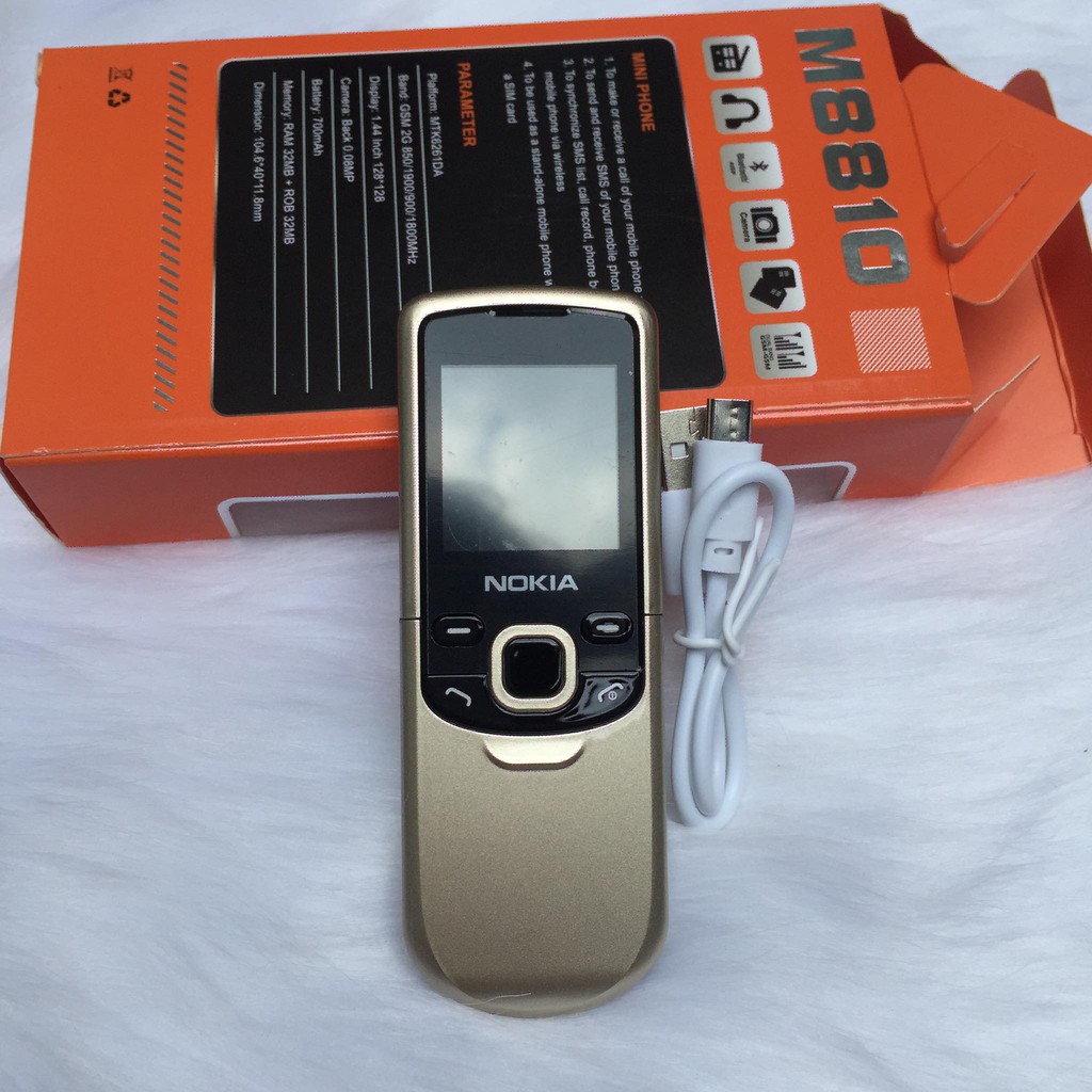 Điện Thoại Mini Nokia 8800 Nắp Trượt Siêu Nhỏ [Full box 100%]