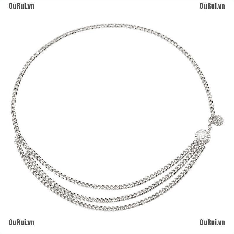 Thắt Lưng Kim Loại Phong Cách Retro Cá Tính Cho Nữ