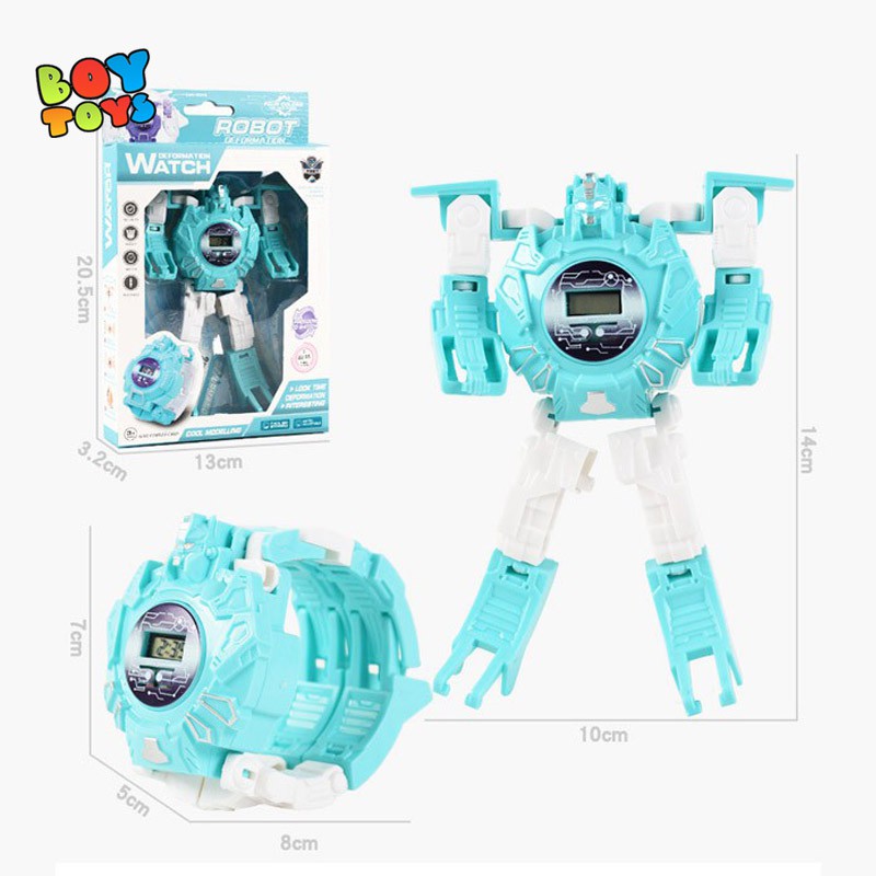 Đồng hồ điện tử Robot biến hình 2 trong 1 cho bé thỏa sức vui chơi